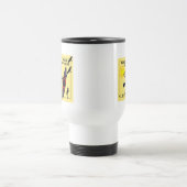 Mug De Voyage Le kayak barbote bien sur le jaune (Centre)