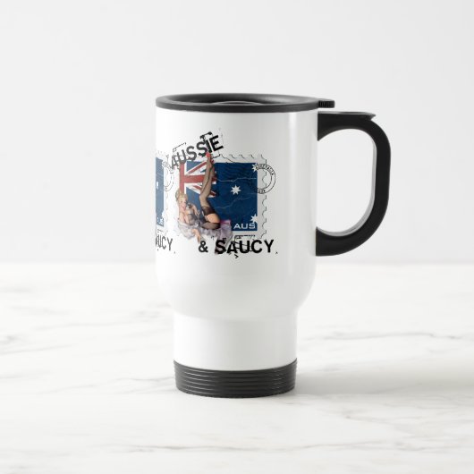 Mug De Voyage Le kitsch Bitsch : Pin- australien et hardi (Droite)