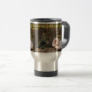 Mug De Voyage "Le léopard mourra vers le bas avec l'enfant "