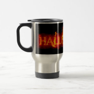 Mug De Voyage Le lettrage de SlipperyJoe's Halloween massivement