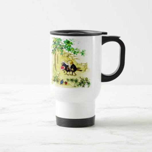 Mug De Voyage Le mariage d'oiseau (Droite)