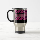 Mug De Voyage Le meilleur ęr rose de monogramme de PROFESSEUR de (Gauche)