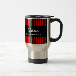 Mug De Voyage Le meilleur noir rouge nommé toujours fait sur