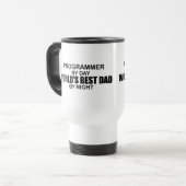 Mug De Voyage Le meilleur papa du monde - programmeur (Devant gauche)