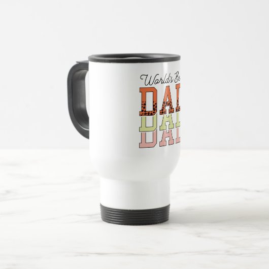 Mug De Voyage Le meilleur papa du monde : une déclaration audaci (Devant gauche)