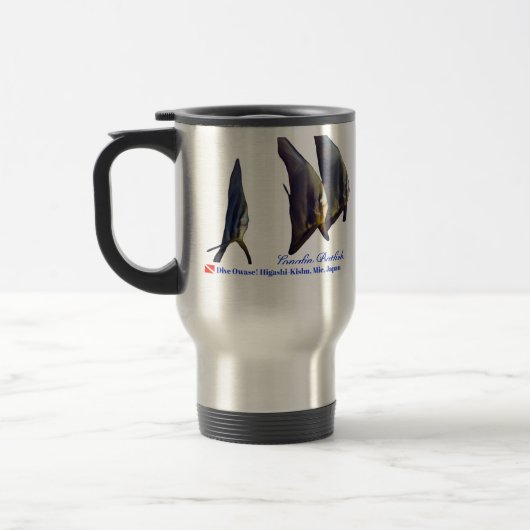 Mug De Voyage Le mignon poisson à nageoires longues (Gauche)