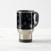 Mug De Voyage Le Noël de SlipperyJoe, hiver magique paisible à (Devant droit)
