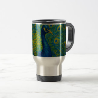 Mug De Voyage Le paon en mouvement