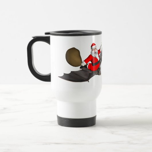 Mug De Voyage Le Père Noël Sur La Chauve Volante (Gauche)