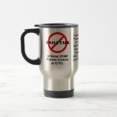 Mug De Voyage Le petit entretien est Spam verbal 2 (Gauche)