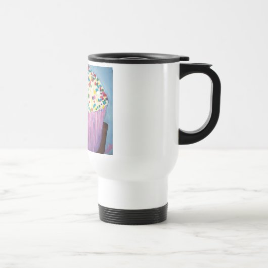 Mug De Voyage Le petit gâteau de vanille avec arrose l'art (Droite)