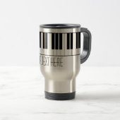 Mug De Voyage Le piano nommé fait sur commande verrouille (Devant droit)