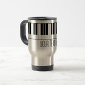 Mug De Voyage Le piano nommé fait sur commande verrouille (Devant gauche)