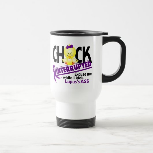 Mug De Voyage Le poussin a interrompu 2 lupus (Droite)