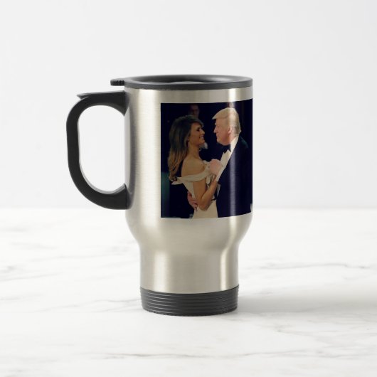 Mug De Voyage Le président Trump et Melania Dancing (Gauche)