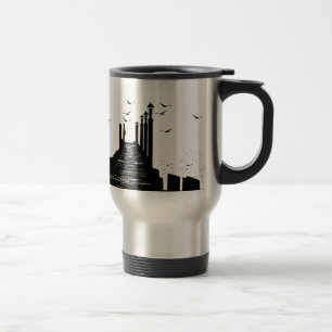 Mug De Voyage le quai les mouettes mer graphismes