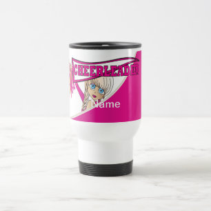 Mug De Voyage Le rose personnalisent le pom-pom girl