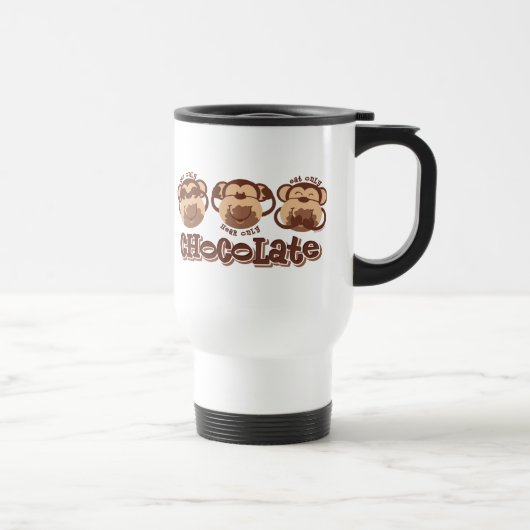 Mug De Voyage Le singe voient le chocolat (Droite)