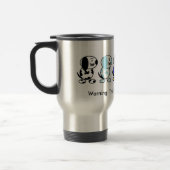 Mug De Voyage Le sourire poursuit l'avertissement : Ceci peut (Gauche)