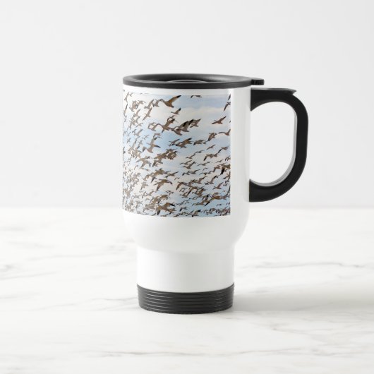 Mug De Voyage Le troupeau d'oies de neige attaquent (Droite)