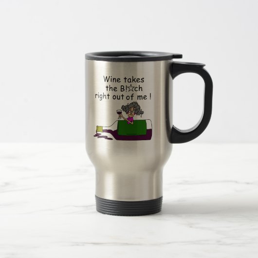 Mug De Voyage Le Vin M'A Mélangé (Droit)