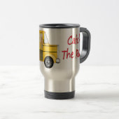 Mug De Voyage L'école est Cool écolier jaune (Devant droit)