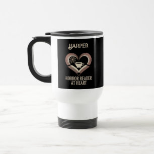 Mug De Voyage Lecteur d'horreur personnalisé au coeur confortabl