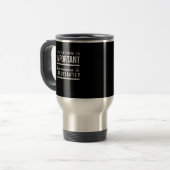 Mug De Voyage L'éducation est importante, mais le fonctionnement (Devant gauche)