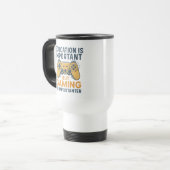 Mug De Voyage L'éducation est importante mais le jeu est plus im (Devant gauche)