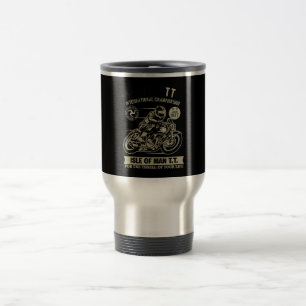 Mug De Voyage Légendaire Avec Moto Racing Art Cadeau