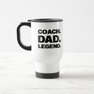 Mug De Voyage Légendaire Papa Entraîneur Cadeau Drôle de Sport P