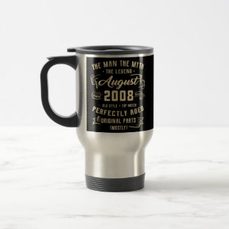 Mug De Voyage Légende du mythe masculin août 2008 14e anniversai