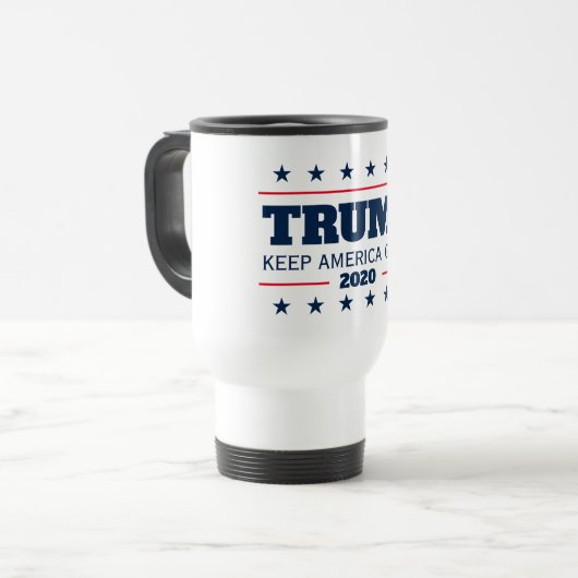 Mug De Voyage L'élection de Donald Trump en 2024 Garder l'Amériq (Devant gauche)