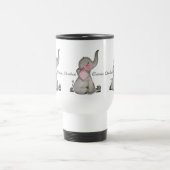 Mug De Voyage L'éléphant mignon de bébé d'aquarelle avec (Centre)