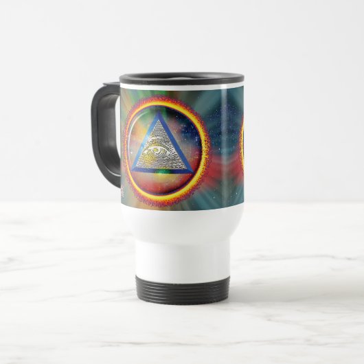 Mug De Voyage Lentille de la Providence (Devant gauche)
