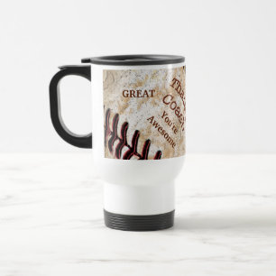 Mug De Voyage L'entraîneur de base-ball vintage personnalisé