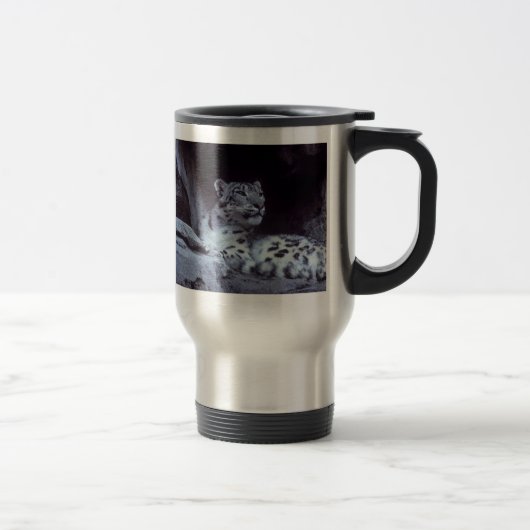 Mug De Voyage Léopard de neige (Droit)