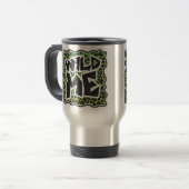 Mug De Voyage Léopard noir et vert (Devant gauche)