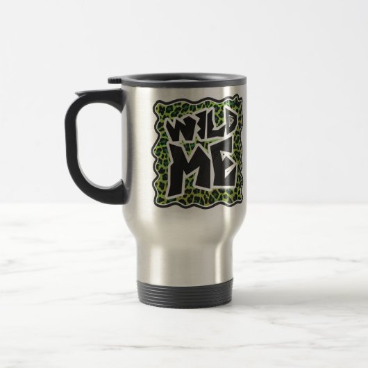 Mug De Voyage Léopard noir et vert (Gauche)