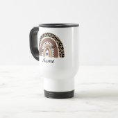 Mug De Voyage Leopard Rainbow - Be Kind - Modifier le texte - Aj (Devant gauche)