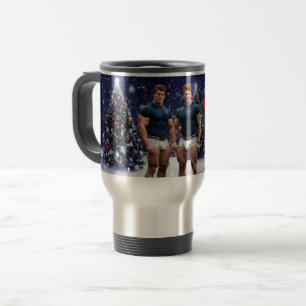 Mug De Voyage Les arbres de Noël lumineux de SlipperyJoe deux mu