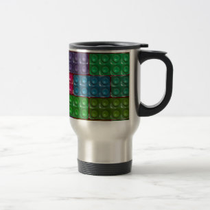 Mug De Voyage Les briques du constructeur - arc-en-ciel