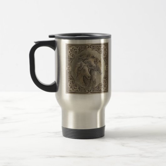 Mug De Voyage Les chevaux (Gauche)