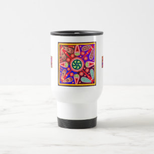 Mug De Voyage Les couleurs vives des Huichol autochtones