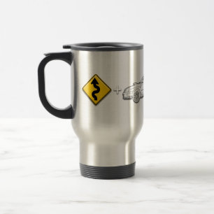 Mug De Voyage Les courbes, Subaru, égale l'amusement