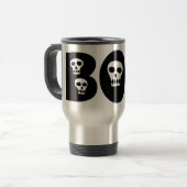 Mug De Voyage Les Crânes d'Halloween "Boo" (Devant gauche)