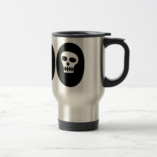 Mug De Voyage Les Crânes d'Halloween "Boo" (Droit)
