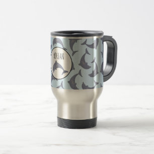 Mug De Voyage Les dauphins dans le Motif marin