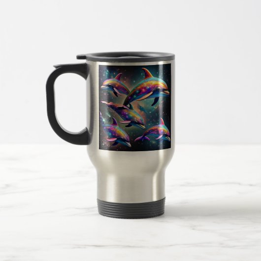 Mug De Voyage Les dauphins dans l'espace (Gauche)