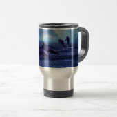 Mug De Voyage Les dauphins s'amusent et jouent (Devant droit)